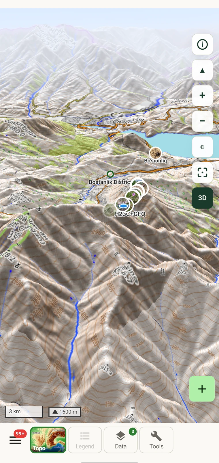 3D terrain